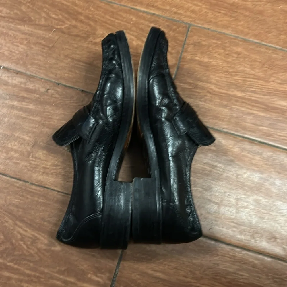 Original‎ BALLY Black Leather Formal Shoes Men's